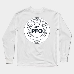 Airport code PFO Long Sleeve T-Shirt